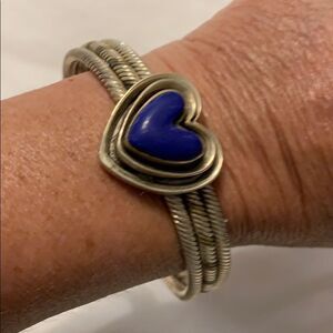 2 ❤️ heart silver bracelets.